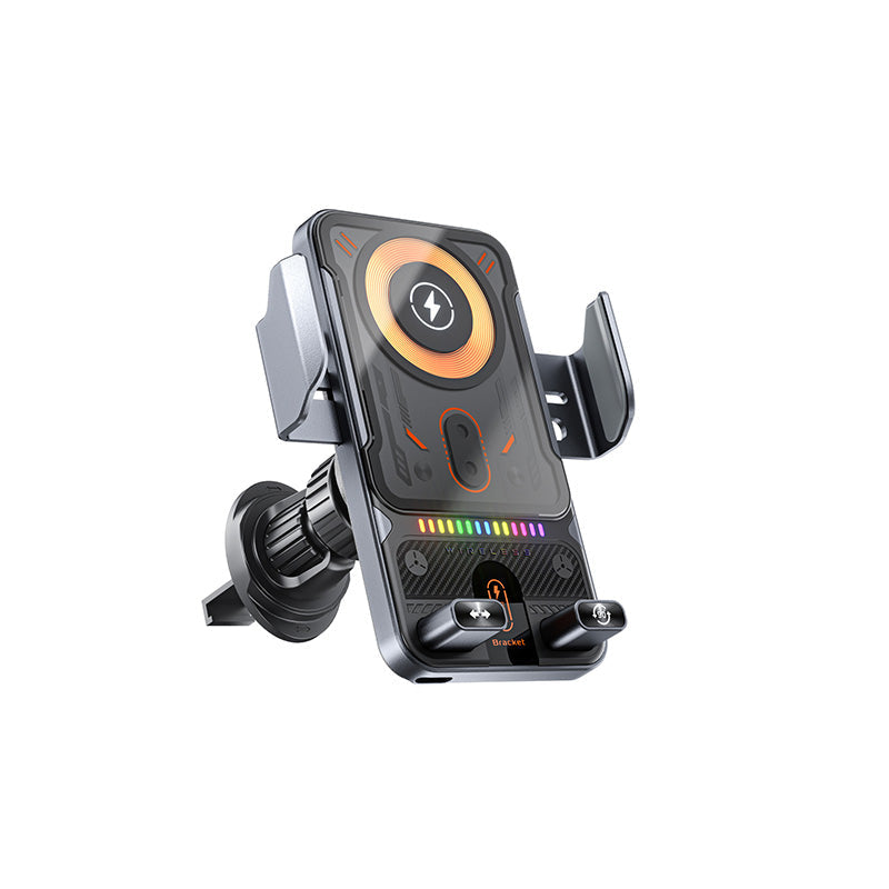 🔥HOT SALE 49% OFF🎁⚡Over 50K sold! 📱Smart 2-in-1 Car Rotating Mobile Phone Holder & Wireless Charger⚡