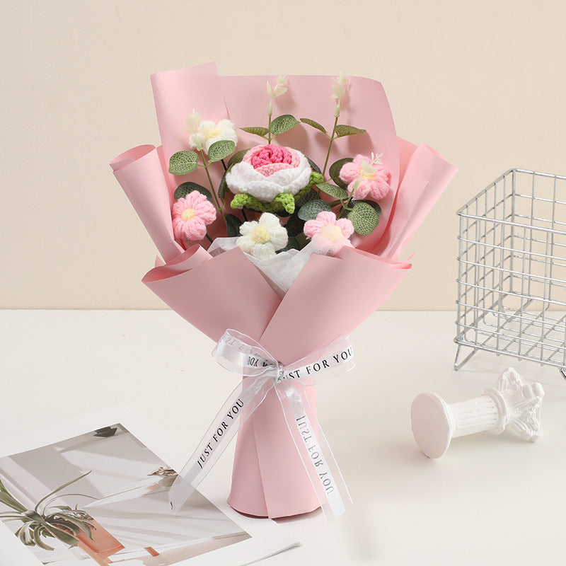 💕Mother's Day Special Sale 50% OFF!💕Handmade Delicate Crochet Flower Bouquet